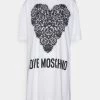 I primi 10 😀 Love Moschino Vestito Di Maglina - Optical White, Donna 🎉