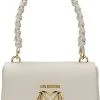 Miglior offerta 😍 Love Moschino EMBROIDERY TOP HANDLE CROSSBODY - Borsa A Mano - Ivory, Donna 🔥