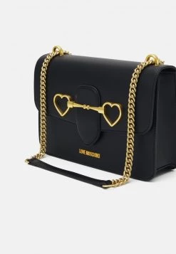Miglior prezzo ⭐ Love Moschino SOFT SHOULDER BAG HEART HARDWARE - Borsa A Tracolla - Nerto, Donna 🔥 -Vendite Love Moschino 02a8c35e71df4c0ebe6a4ce6f87997fd