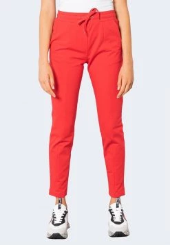 Nuovo π Love Moschino BOTTOM - Pantaloni Sportivi - Red, Donna π
