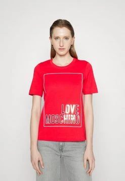 A buon mercato π Love Moschino T-shirt Con Stampa - Red, Donna π
