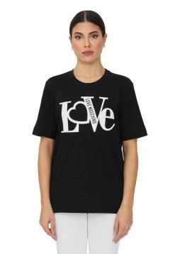 Promo 💯 Love Moschino T-shirt Con Stampa - Black, Donna 🎉 -Vendite Love Moschino 047adc8d575945b7a40cd4bf8119b3db