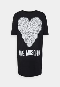 Vendita calda π Love Moschino Vestito Di Maglina - Black, Donna β€οΈ