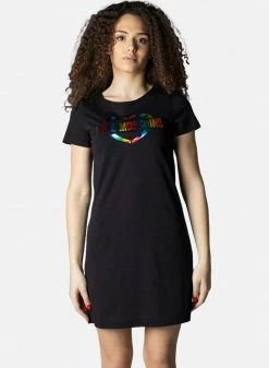 Sconto π Love Moschino Vestito Estivo - Black, Donna π―