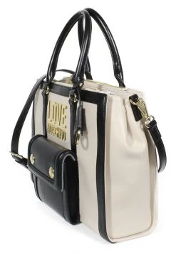 Offerte 😀 Love Moschino Borsa A Mano - Avorio Nero, Donna 😉 -Vendite Love Moschino 0766bc0aa9b542d1bd350ba10e1fbfc0