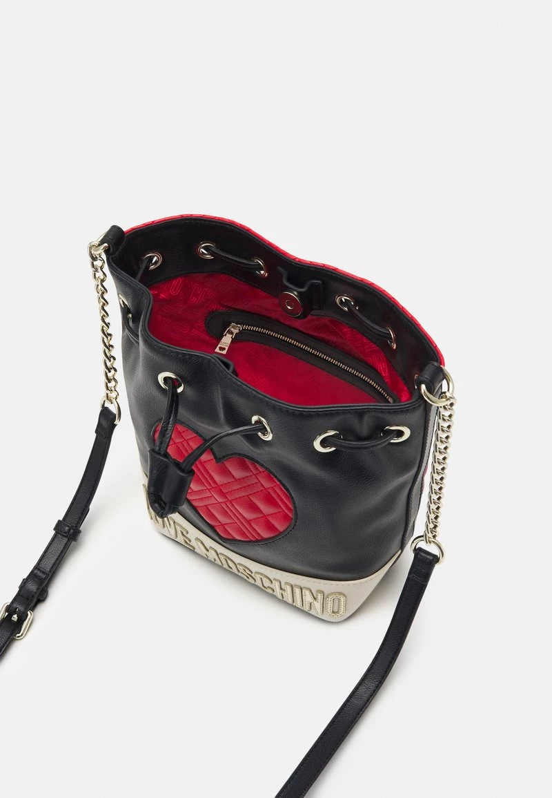 Nuovo ✔️ Love Moschino CHAIN BIG QUILTED HEART BUCKET BAG - Borsa A Tracolla - Multi Coloured, Donna ✔️ 3 Nuovo ✔️ Love Moschino CHAIN BIG QUILTED HEART BUCKET BAG - Borsa A Tracolla - Multi Coloured, Donna ✔️ - immagine 3