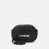 Il più economico 👏 Love Moschino QUILTED CHAIN ROUNDED CROSSBODY - Borsa A Tracolla - Nero, Donna 👍