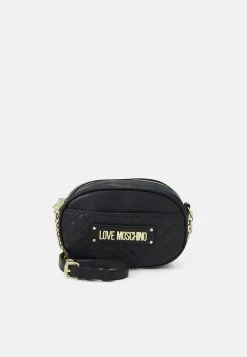 Il più economico 👏 Love Moschino QUILTED CHAIN ROUNDED CROSSBODY - Borsa A Tracolla - Nero, Donna 👍