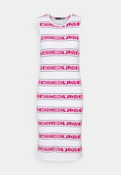 Nuovo di zecca 🤩 Love Moschino Abito In Maglia - Optical White, Donna 😍 -Vendite Love Moschino 09026a81f00b4e238f2d6f0bf271393f