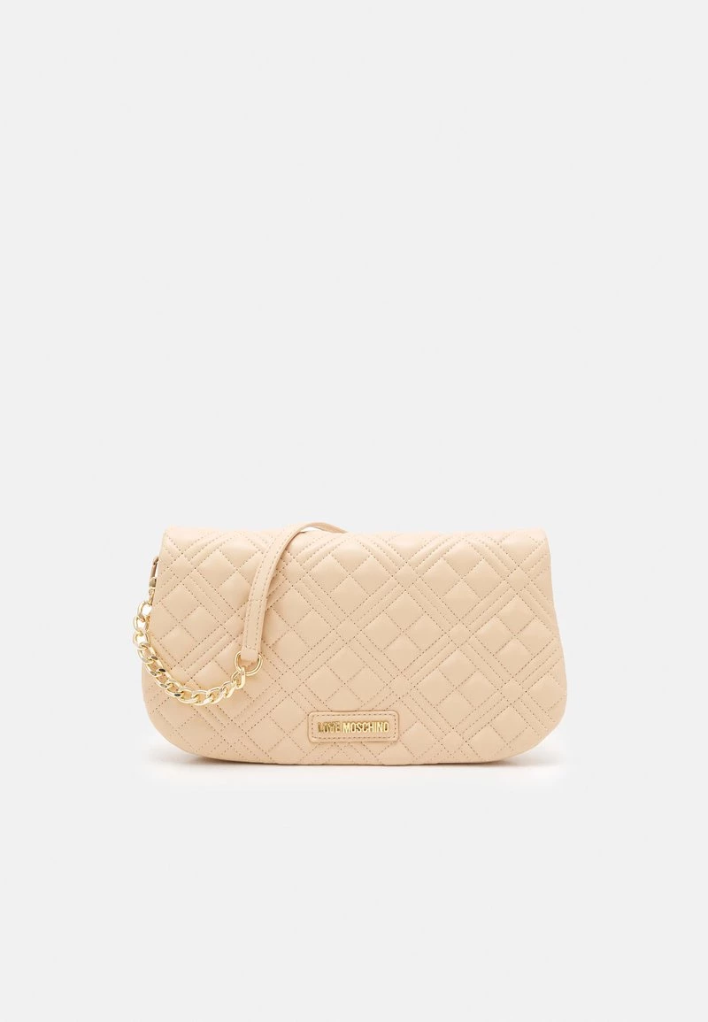 Nuovo di zecca π₯ Love Moschino QUILTED CHAIN LOGO FLAP - Borsa A Tracolla - Naturale/nude, Donna βοΈ 2 Nuovo di zecca π₯ Love Moschino QUILTED CHAIN LOGO FLAP - Borsa A Tracolla - Naturale/nude, Donna βοΈ - immagine 2