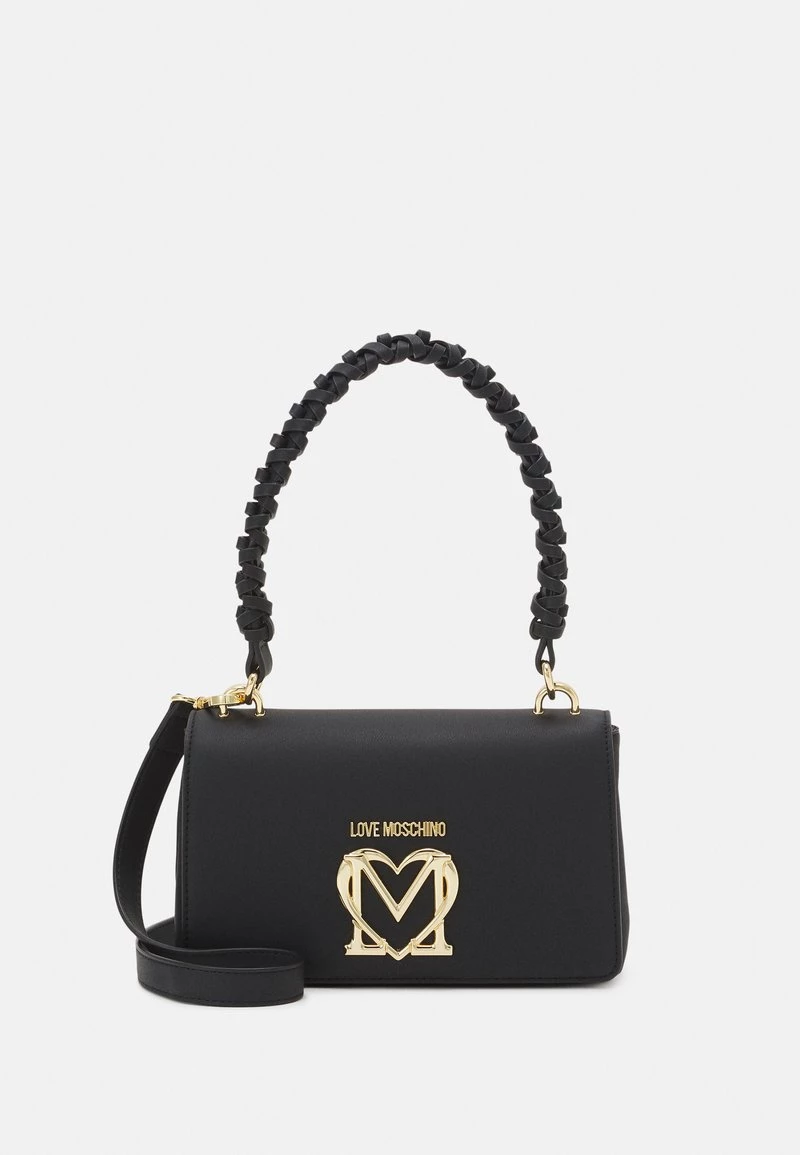 Nuovo di zecca 🧨 Love Moschino EMBROIDERY TOP HANDLE CROSSBODY - Borsa A Mano - Black, Donna 👏 1 Nuovo di zecca 🧨 Love Moschino EMBROIDERY TOP HANDLE CROSSBODY - Borsa A Mano - Black, Donna 👏