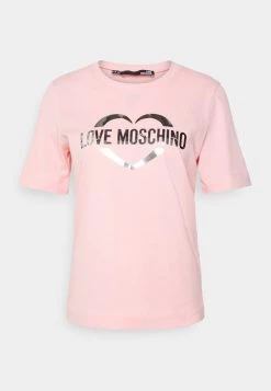 Nuovo di zecca 🛒 Love Moschino T-shirt Con Stampa - Pink, Donna 👍