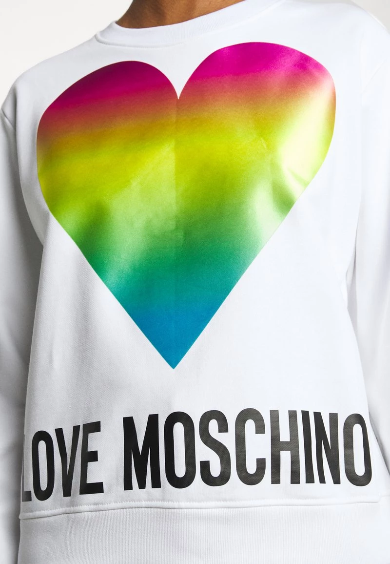 Vendita all'ingrosso π Love Moschino Felpa - Optical White, Donna β€οΈ 6 Vendita all'ingrosso π Love Moschino Felpa - Optical White, Donna β€οΈ - immagine 6