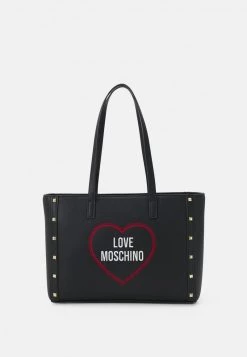 Miglior offerta 🎉 Love Moschino HEART STUD TOTE - Borsa A Mano - Nero, Donna ⭐