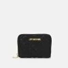Migliore vendita 🎁 Love Moschino QUILTED ZIP CASE - Portafoglio - Nero, Donna 🛒