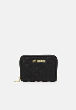 Migliore vendita 🎁 Love Moschino QUILTED ZIP CASE - Portafoglio - Nero, Donna 🛒
