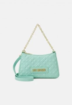 Miglior prezzo ✔️ Love Moschino LOGO CHAIN POUCHETTE - Borsa A Mano - Menta, Donna ⌛