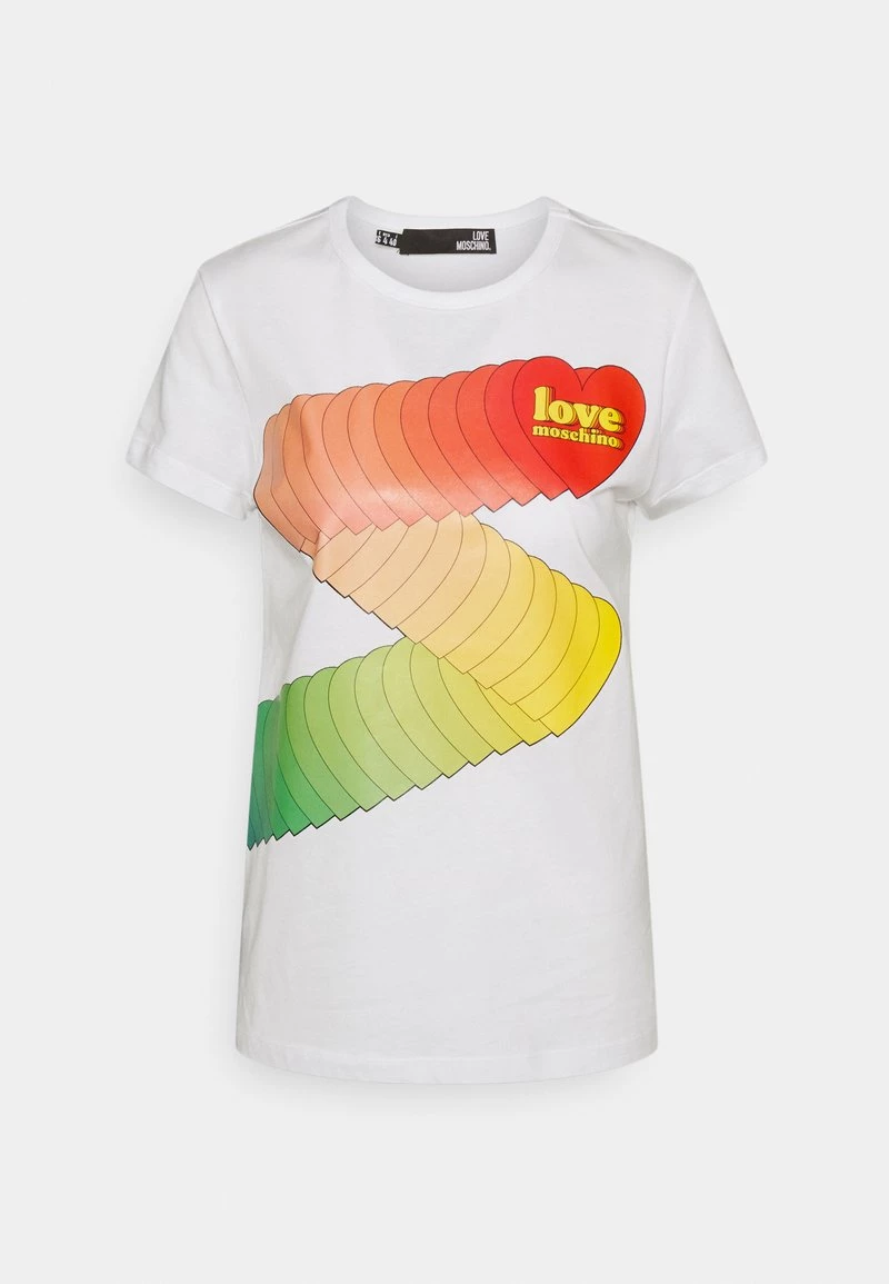 Vendita all'ingrosso 🤩 Love Moschino T-shirt Con Stampa - Optical White, Donna 🥰 1 Vendita all'ingrosso 🤩 Love Moschino T-shirt Con Stampa - Optical White, Donna 🥰