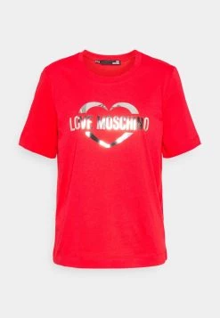 Sconto 😉 Love Moschino T-shirt Con Stampa - Red, Donna 🥰
