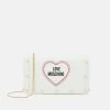 Vendita calda ⭐ Love Moschino LOVE HEART STUD CROSSBODY - Borsa A Tracolla - Bianco, Donna 😀