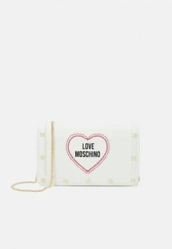 Vendita calda ⭐ Love Moschino LOVE HEART STUD CROSSBODY - Borsa A Tracolla - Bianco, Donna 😀