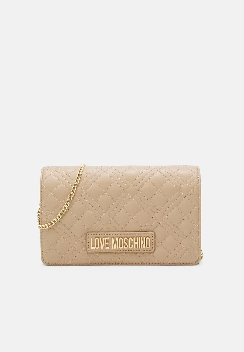 Buono π Love Moschino QUILTED CHAIN LOGO CROSSBODY - Borsa A Tracolla - Naturale/nude, Donna π 1 Buono π Love Moschino QUILTED CHAIN LOGO CROSSBODY - Borsa A Tracolla - Naturale/nude, Donna π
