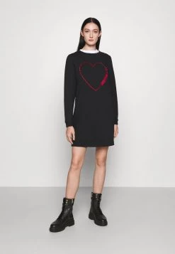 Sconto π Love Moschino Vestito Estivo - Cuore Rosso, Donna π