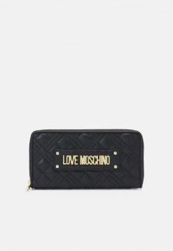 Sconto ❤️ Love Moschino QUILTED LOGO CONTINENTAL - Portafoglio - Nero, Donna 🧨