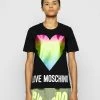 Miglior offerta 😍 Love Moschino T-shirt Con Stampa - Black, Donna 🧨