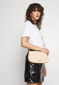Nuovo di zecca 🔥 Love Moschino QUILTED CHAIN LOGO FLAP - Borsa A Tracolla - Naturale/nude, Donna ✔️