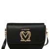 Presa ✔️ Love Moschino MIT LABEL PLATE - Borsa A Tracolla - Nero, Donna 🧨