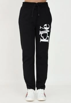Il più economico ⌛ Love Moschino Pantaloni Sportivi - Black, Donna ⌛