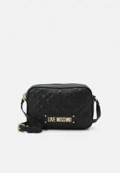 Miglior prezzo 🧨 Love Moschino QUILTED LOGO CAMERA BAG - Borsa A Tracolla - Nero, Donna 🥰
