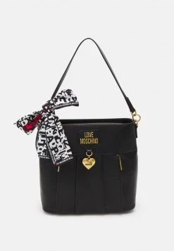 Offerte 😍 Love Moschino SOFT CHARM SCARVED HOBO - Borsa A Mano - * Nero, Donna 🎁 -Vendite Love Moschino 2523a52b9309415b8182eec94078f651
