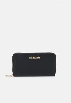 Miglior offerta 🔥 Love Moschino BASIC LOGO ZIP WALLET - Portafoglio - Nero, Donna 🎁