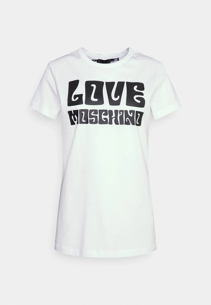 Miglior prezzo 🤩 Love Moschino T-shirt Con Stampa - Optical White, Donna ✨ 1 Miglior prezzo 🤩 Love Moschino T-shirt Con Stampa - Optical White, Donna ✨
