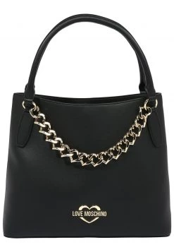 Il più economico 🔔 Love Moschino MIT KETTEN DETAIL - Borsa A Mano - Black, Donna 🌟