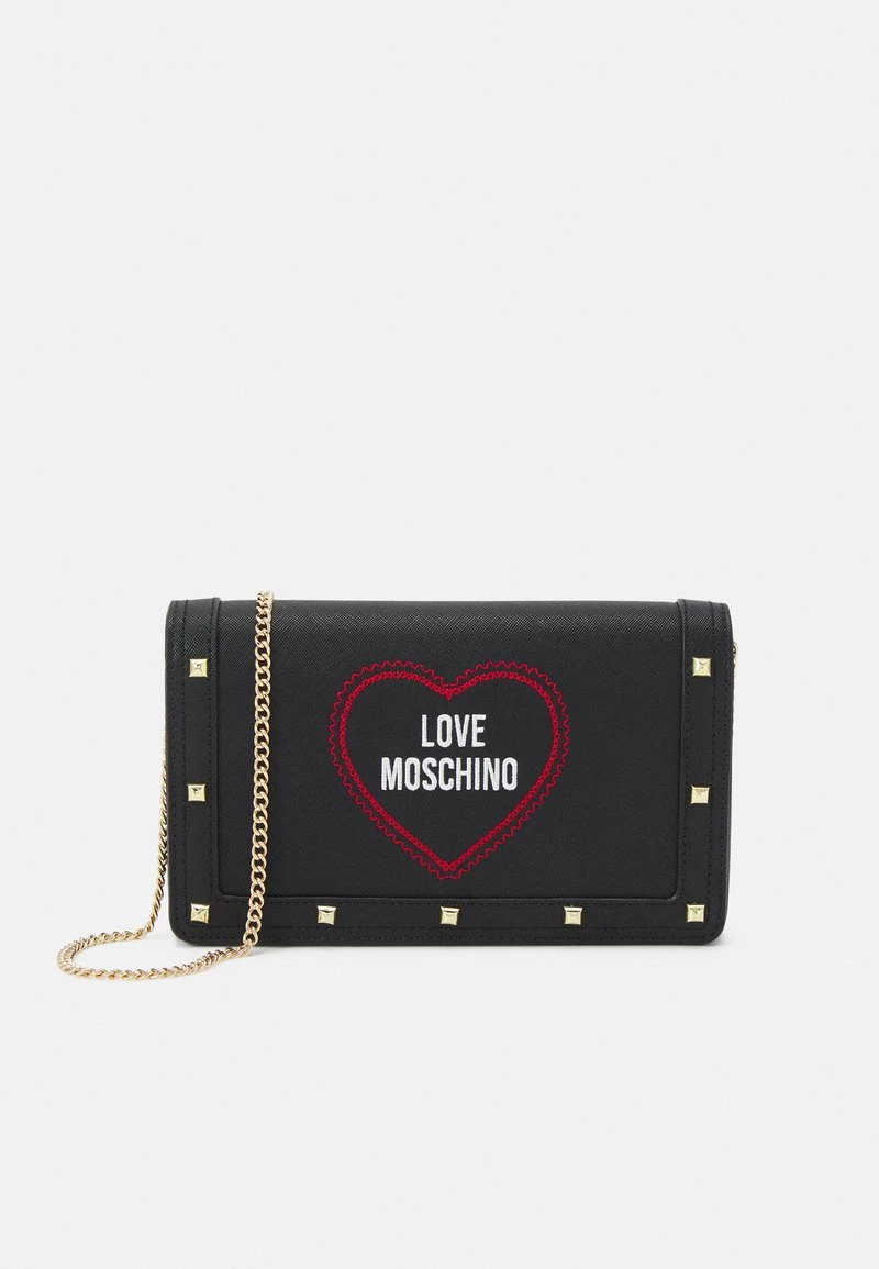 Vendita all'ingrosso π Love Moschino LOVE HEART STUD CROSSBODY - Borsa A Tracolla - Nero, Donna π 1 Vendita all'ingrosso π Love Moschino LOVE HEART STUD CROSSBODY - Borsa A Tracolla - Nero, Donna π