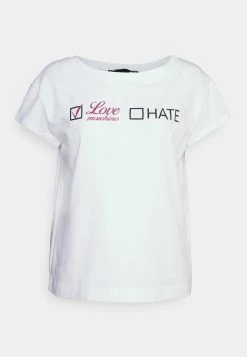A buon mercato π Love Moschino T-shirt Con Stampa - Optical White, Donna π