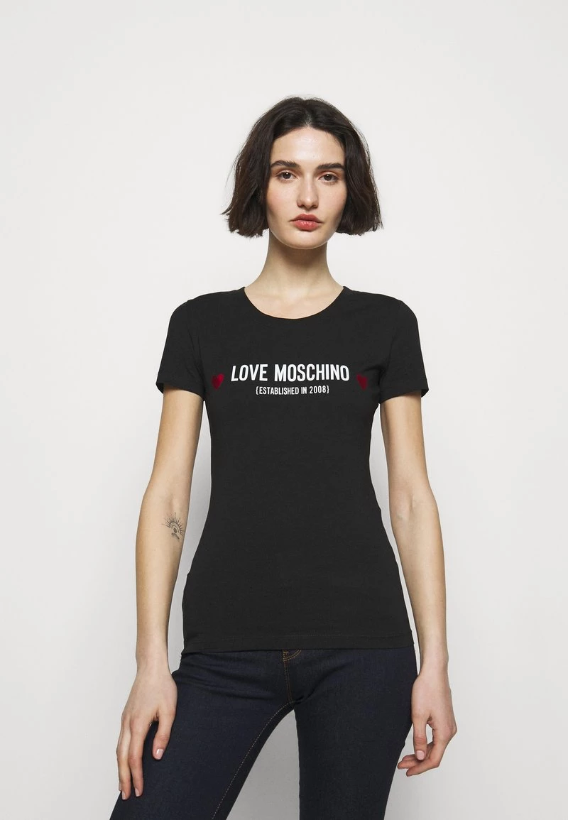 Vendita all'ingrosso π Love Moschino T-shirt Con Stampa - Black, Donna π― 1 Vendita all'ingrosso π Love Moschino T-shirt Con Stampa - Black, Donna π―