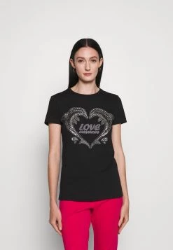 A buon mercato π Love Moschino T-shirt Con Stampa - Black, Donna π