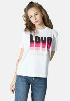 Le migliori recensioni di β Love Moschino T-shirt Con Stampa - White, Donna β€οΈ