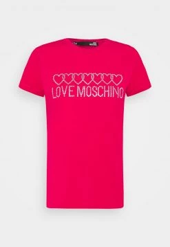 A buon mercato π₯ Love Moschino T-shirt Con Stampa - Fuchsia, Donna π