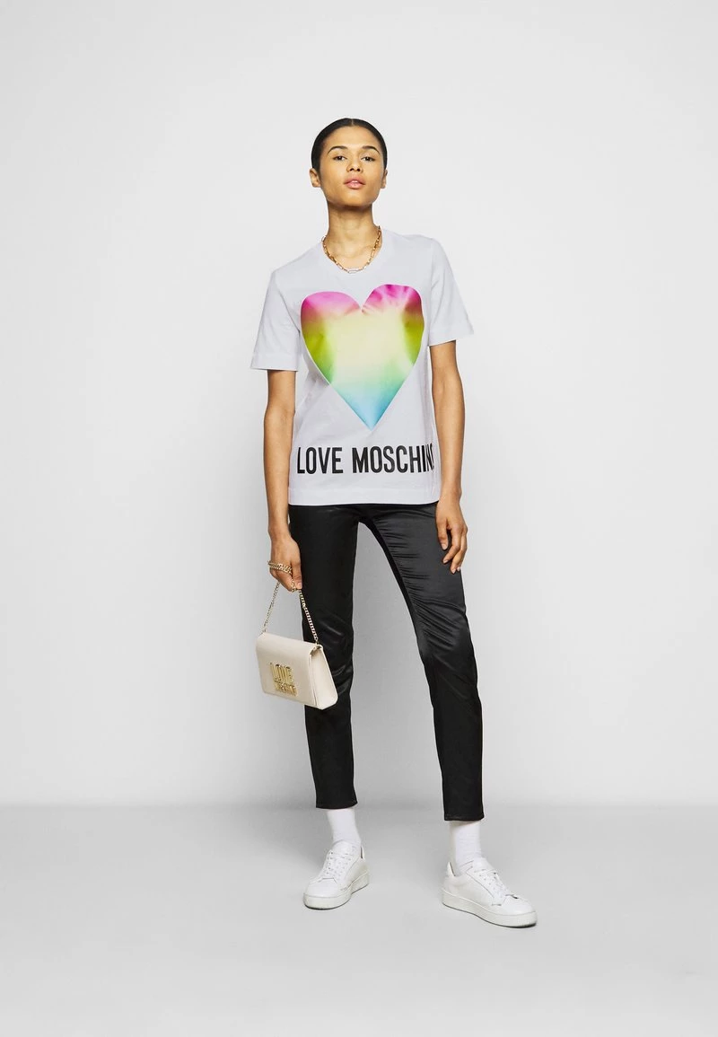 Vendita all'ingrosso π Love Moschino T-shirt Con Stampa - Optical White, Donna π 2 Vendita all'ingrosso π Love Moschino T-shirt Con Stampa - Optical White, Donna π - immagine 2