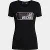 Miglior offerta 😍 Love Moschino T-shirt Con Stampa - Black, Donna 🔥