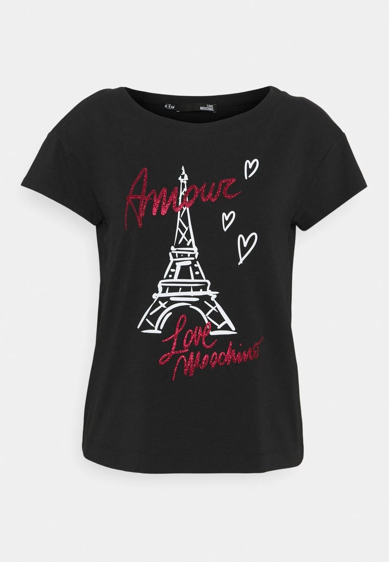 Vendita all'ingrosso π€© Love Moschino T-shirt Con Stampa - Black, Donna π 5 Vendita all'ingrosso π€© Love Moschino T-shirt Con Stampa - Black, Donna π - immagine 5