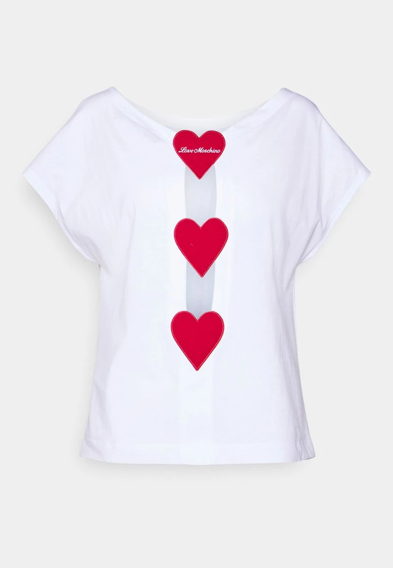 Offerte β¨ Love Moschino T-shirt Con Stampa - Optical White, Donna π 1 Offerte β¨ Love Moschino T-shirt Con Stampa - Optical White, Donna π
