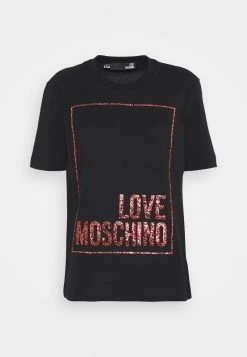 A buon mercato 🎉 Love Moschino T-shirt Con Stampa - Black, Donna 🔔 -Vendite Love Moschino 3bbd5a1fdafc43a2b00169eb07b72a12