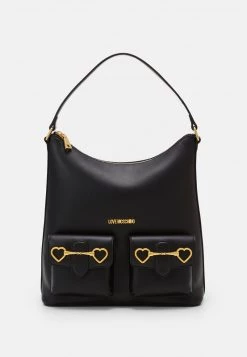 Sconto 🔥 Love Moschino SOFT HEART HARDWARE - Borsa A Mano - Nero, Donna 🔔