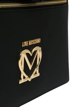 Vendita calda 💯 Love Moschino MIT LABEL APPLIKATION - Borsa A Tracolla - Nero, Donna 🎁 -Vendite Love Moschino 3cce2cd48bd94a449d8e3aac4313a0fc